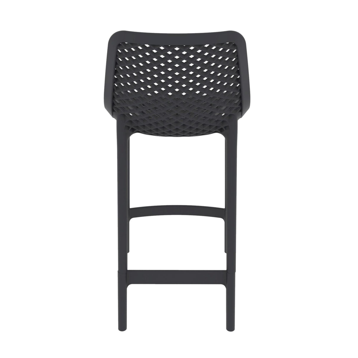 Silla Bar para Exteriores Miame Negro 44x95.5cm con Espaldar y sin Apoya Brazos