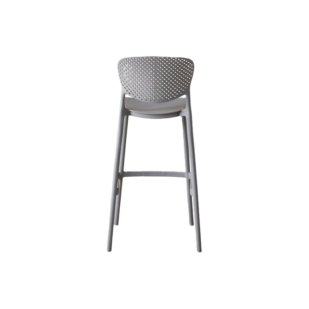 Silla Bar para Exteriores Rio Gris Oscuro 49x103cm con Espaldar y sin Apoya Brazos