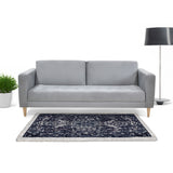 Sofá Cama Babilonia Plata Denver y Matiz Natural 205x86cm de Tres Puestos Reclinable sin Apoya Brazos
