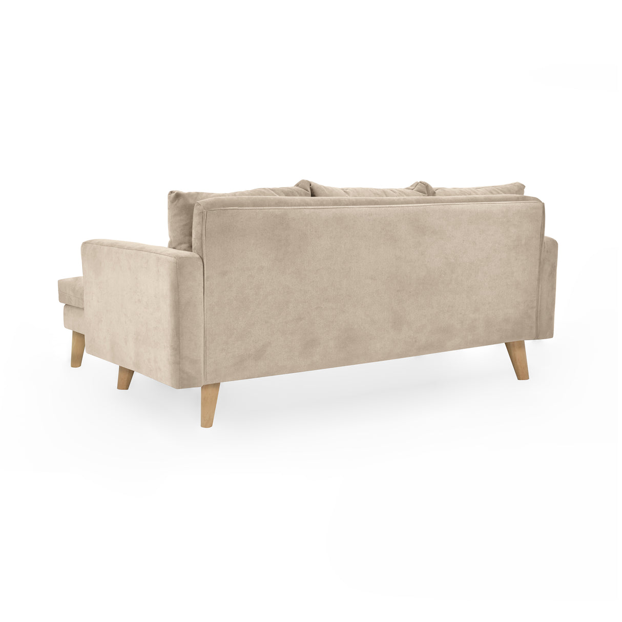 Sofá Barbados Beige Dorsey y Matiz Natural 190x85cm de Tres Puestos sin Apoya Brazos