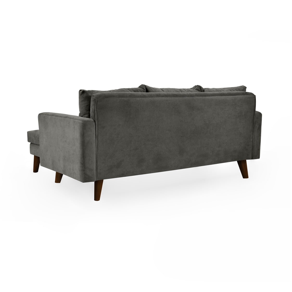 Sofá Barbados Gris Dorsey y Matiz Caramelo 190x85cm de Tres Puestos sin Apoya Brazos
