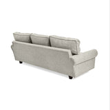 Sofá Lancaster Taupe Dicosta y Matiz Natural 217x80cm de Tres Puestos sin Apoya Brazos