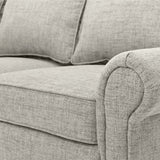 Sofá Lancaster Taupe Dicosta y Matiz Natural 217x80cm de Tres Puestos sin Apoya Brazos