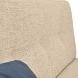 Sofá Cama London Beige Dicosta y Matiz Natural 180x78cm de Dos Puestos Reclinable sin Apoya Brazos