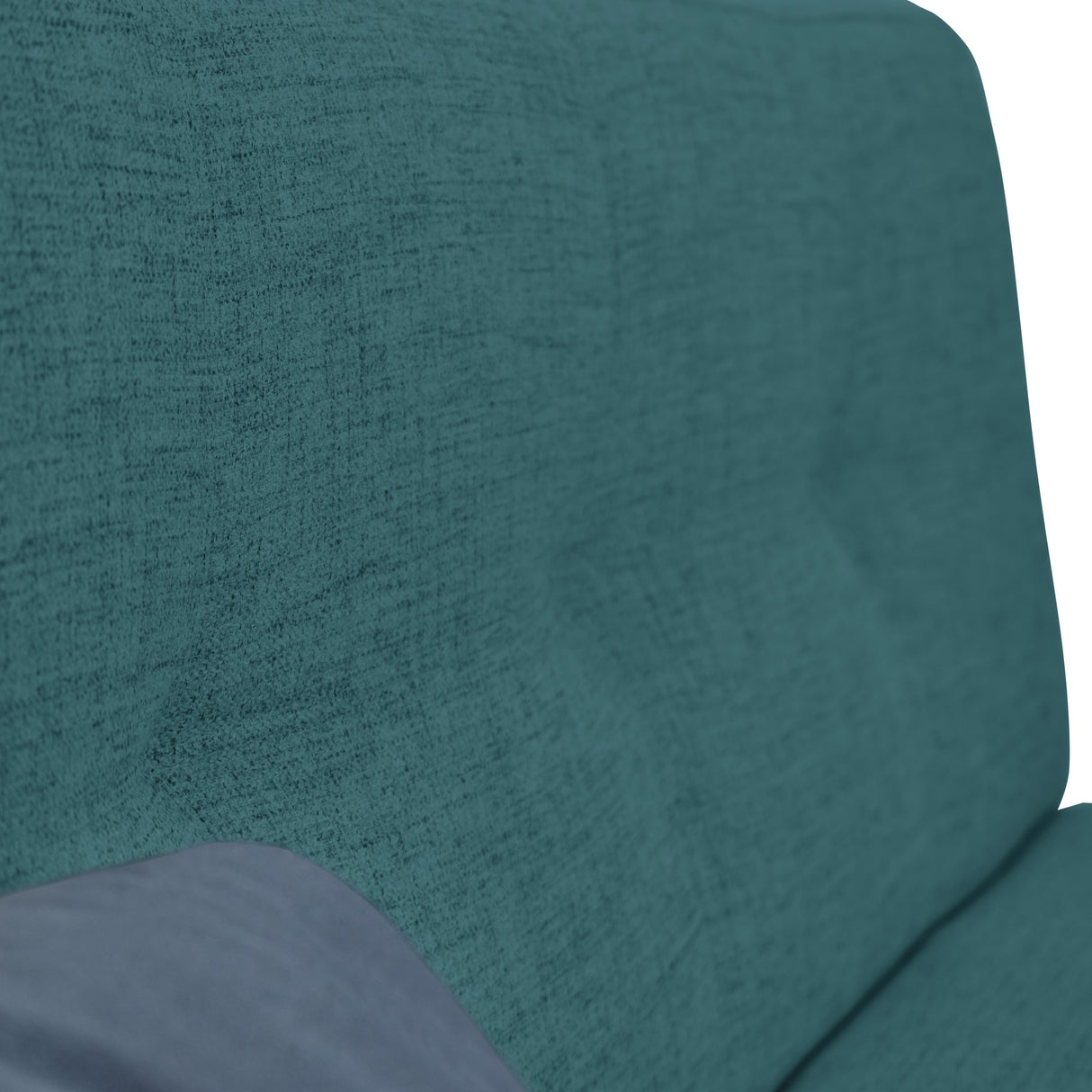 Sofá Cama London Petróleo Eureka y Matiz Natural 180x78cm de Dos Puestos Reclinable sin Apoya Brazos