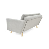 Sofá Manila Taupe Dicosta y Matiz Natural 153x80cm de Dos Puestos sin Apoya Brazos