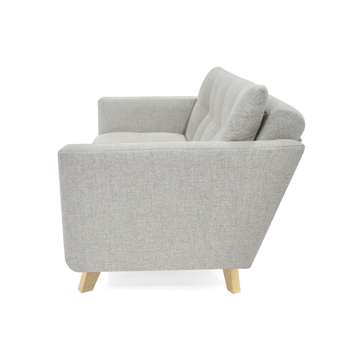 Sofá Manila Taupe Dicosta y Matiz Natural 153x80cm de Dos Puestos sin Apoya Brazos