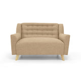 Sofá Marruecos Beige Dicosta y Matiz Natural 140x92cm de Dos Puestos con Apoya Brazos