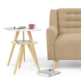 Sofá Marruecos Beige Dicosta y Matiz Natural 140x92cm de Dos Puestos con Apoya Brazos