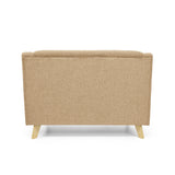 Sofá Marruecos Beige Dicosta y Matiz Natural 140x92cm de Dos Puestos con Apoya Brazos