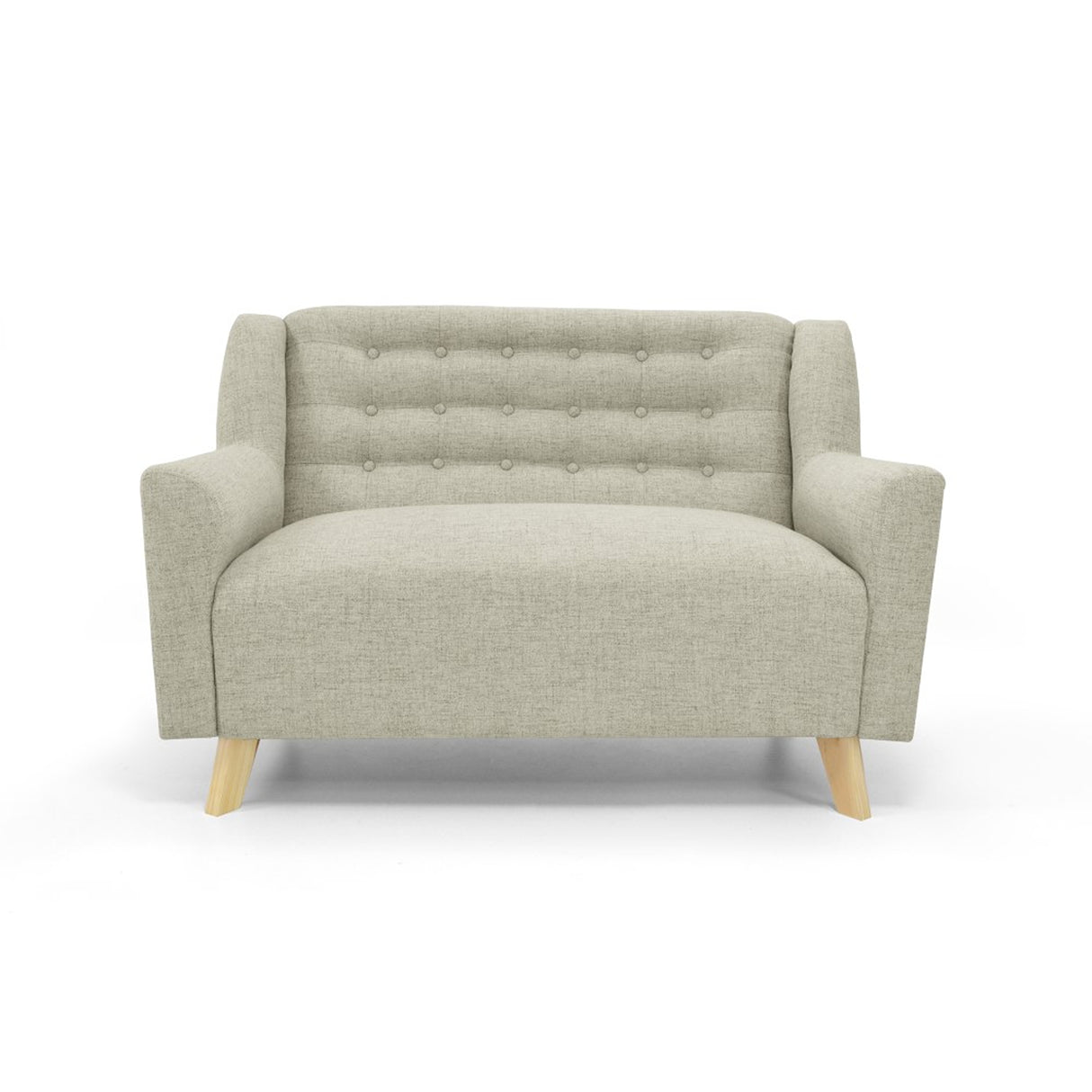 Sofá Marruecos Trigo Dicosta y Matiz Natural 140x92cm de Dos Puestos con Apoya Brazos