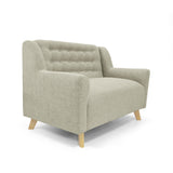 Sofá Marruecos Trigo Dicosta y Matiz Natural 140x92cm de Dos Puestos con Apoya Brazos