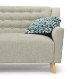 Sofá Marruecos Trigo Dicosta y Matiz Natural 140x92cm de Dos Puestos con Apoya Brazos
