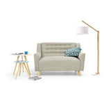 Sofá Marruecos Trigo Dicosta y Matiz Natural 140x92cm de Dos Puestos con Apoya Brazos