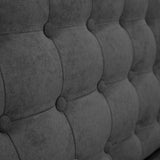 Sofá Marruecos Gris Dorsey y Matiz Natural 140x92cm de Dos Puestos con Apoya Brazos