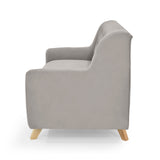 Sofá Marruecos Taupe Dorsey y Matiz Natural 140x92cm de Dos Puestos con Apoya Brazos