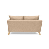 Sofá Montecarlo Beige Dicosta y Matiz Natural 170x90cm de Tres Puestos con Apoya Brazos