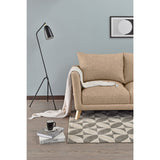 Sofá Montecarlo Beige Dicosta y Matiz Natural 170x90cm de Tres Puestos con Apoya Brazos