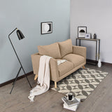 Sofá Montecarlo Beige Dicosta y Matiz Natural 170x90cm de Tres Puestos con Apoya Brazos