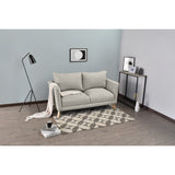 Sofá Montecarlo Taupe Dicosta y Matiz Natural 170x90cm de Tres Puestos con Apoya Brazos