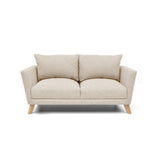 Sofá Montecarlo Trigo Dicosta y Matiz Natural 170x90cm de Tres Puestos con Apoya Brazos