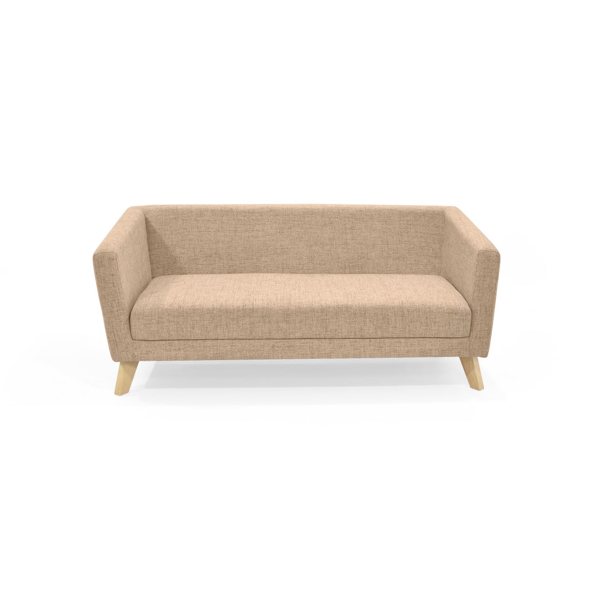 Sofá Montreal Beige Dicosta y Matiz Natural 170x68cm de Tres Puestos sin Apoya Brazos
