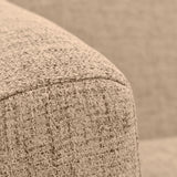 Sofá Montreal Beige Dicosta y Matiz Natural 170x68cm de Tres Puestos sin Apoya Brazos