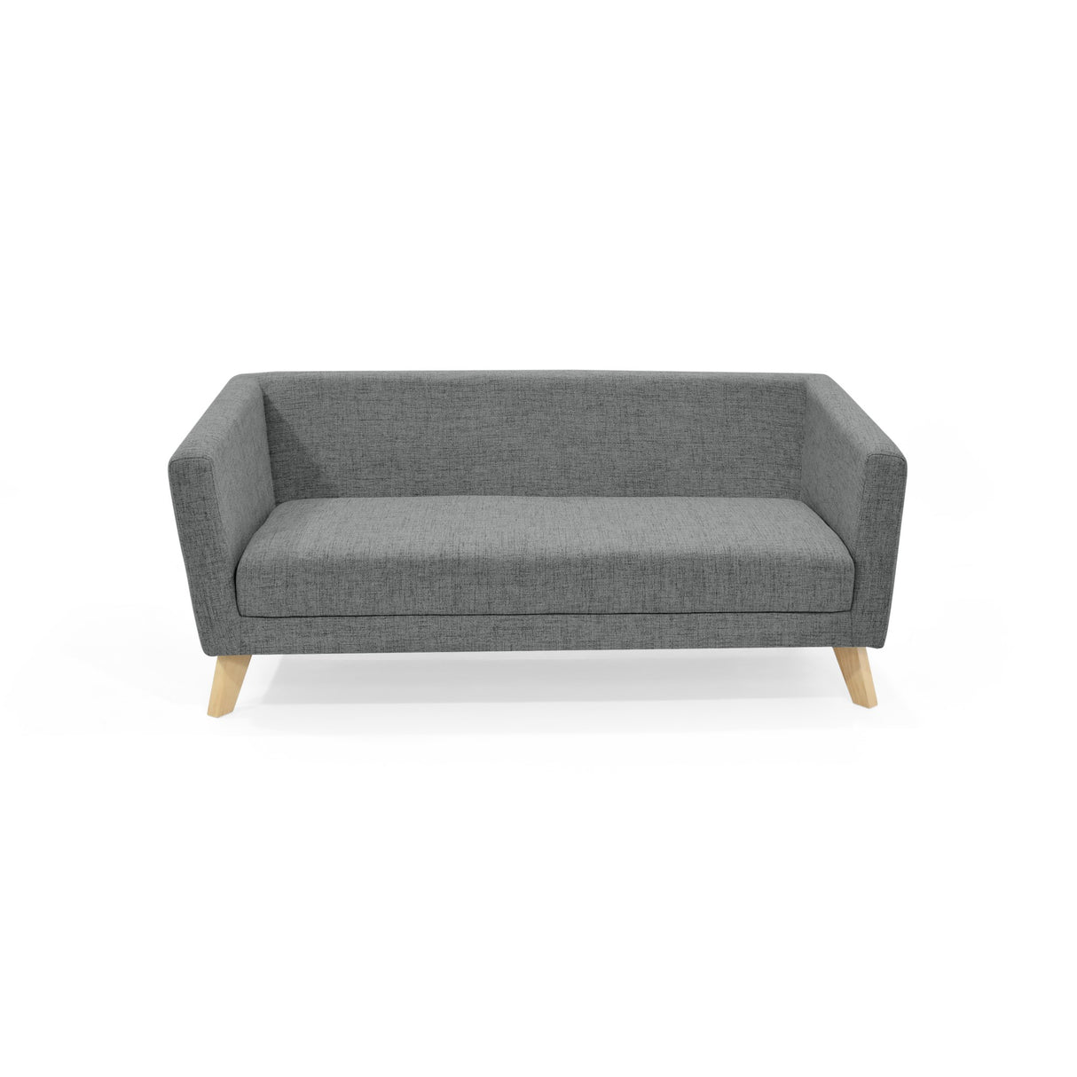 Sofá Montreal Gris Dicosta y Matiz Natural 170x68cm de Tres Puestos sin Apoya Brazos