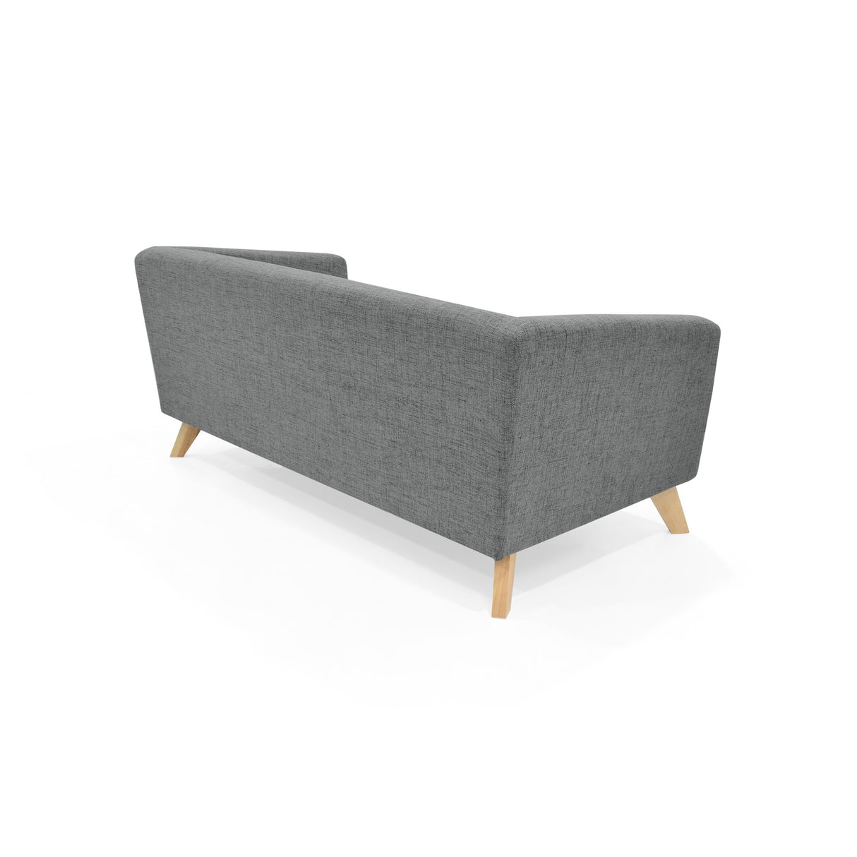 Sofá Montreal Gris Dicosta y Matiz Natural 170x68cm de Tres Puestos sin Apoya Brazos