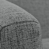 Sofá Montreal Gris Dicosta y Matiz Natural 170x68cm de Tres Puestos sin Apoya Brazos