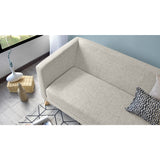 Sofá Montreal Taupe Dicosta y Matiz Natural 170x68cm de Tres Puestos sin Apoya Brazos
