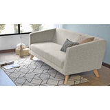 Sofá Montreal Taupe Dicosta y Matiz Natural 170x68cm de Tres Puestos sin Apoya Brazos