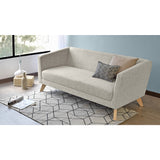 Sofá Montreal Taupe Dicosta y Matiz Natural 170x68cm de Tres Puestos sin Apoya Brazos