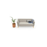 Sofá Montreal Taupe Dicosta y Matiz Natural 170x68cm de Tres Puestos sin Apoya Brazos