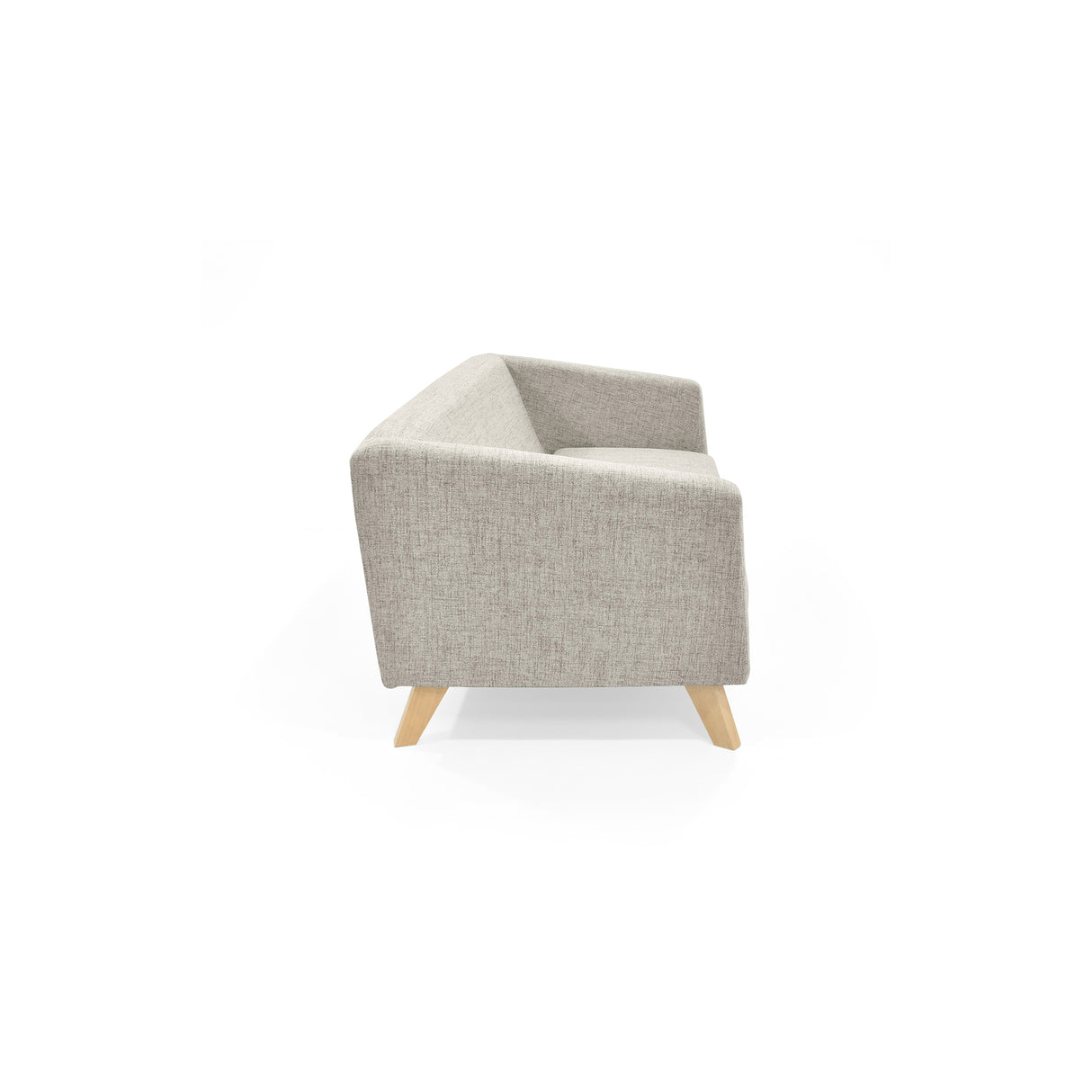 Sofá Montreal Taupe Dicosta y Matiz Natural 170x68cm de Tres Puestos sin Apoya Brazos