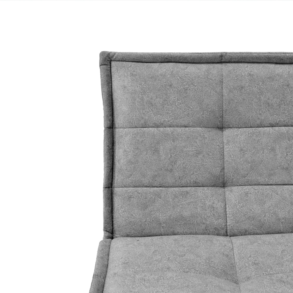 Sofá Cama Morrison Gris Sky y Matiz Caoba 174x80cm de Tres Puestos Reclinable sin Apoya Brazos