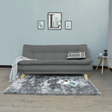 Sofá Cama Munich Gris Dicosta y Matiz Natural 180x85cm de Tres Puestos Reclinable sin Apoya Brazos