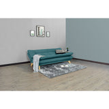 Sofá Cama Munich Petróleo Eureka y Matiz Natural 180x85cm de Tres Puestos Reclinable sin Apoya Brazos