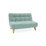 Sofá Navara Aqua Dicosta y Matiz Natural 121x82cm de Dos Puestos sin Apoya Brazos