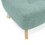 Sofá Navara Aqua Dicosta y Matiz Natural 121x82cm de Dos Puestos sin Apoya Brazos