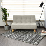 Sofá Navara Taupe Dicosta y Matiz Natural 121x82cm de Dos Puestos sin Apoya Brazos