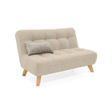 Sofá Navara Trigo Dicosta y Matiz Natural 121x82cm de Dos Puestos sin Apoya Brazos