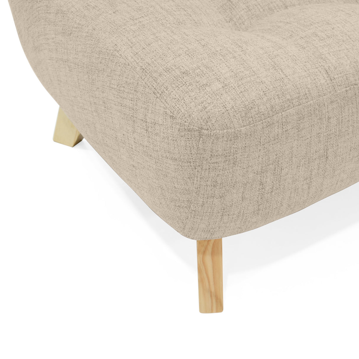 Sofá Navara Trigo Dicosta y Matiz Natural 121x82cm de Dos Puestos sin Apoya Brazos