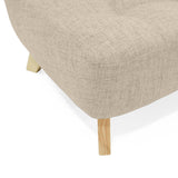 Sofá Navara Trigo Dicosta y Matiz Natural 121x82cm de Dos Puestos sin Apoya Brazos