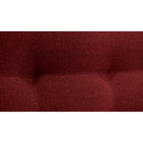 Sofá Navara Rojo Duster y Matiz Natural 121x82cm de Dos Puestos sin Apoya Brazos