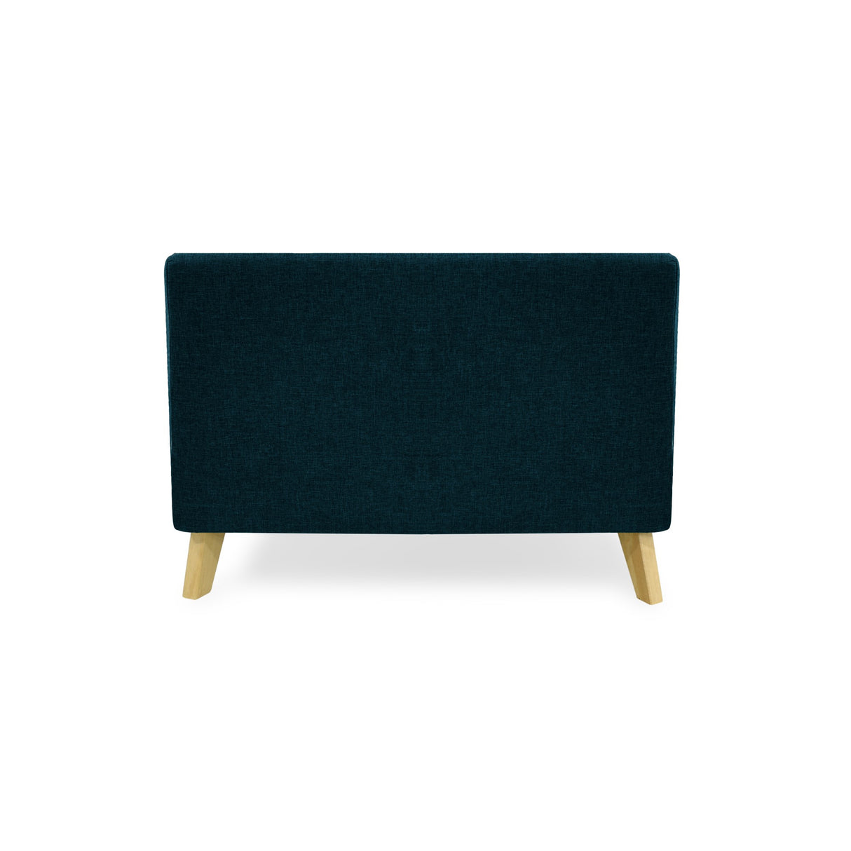Sofá Nova Azul Duster y Matiz Natural 100x70cm de Dos Puestos sin Apoya Brazos