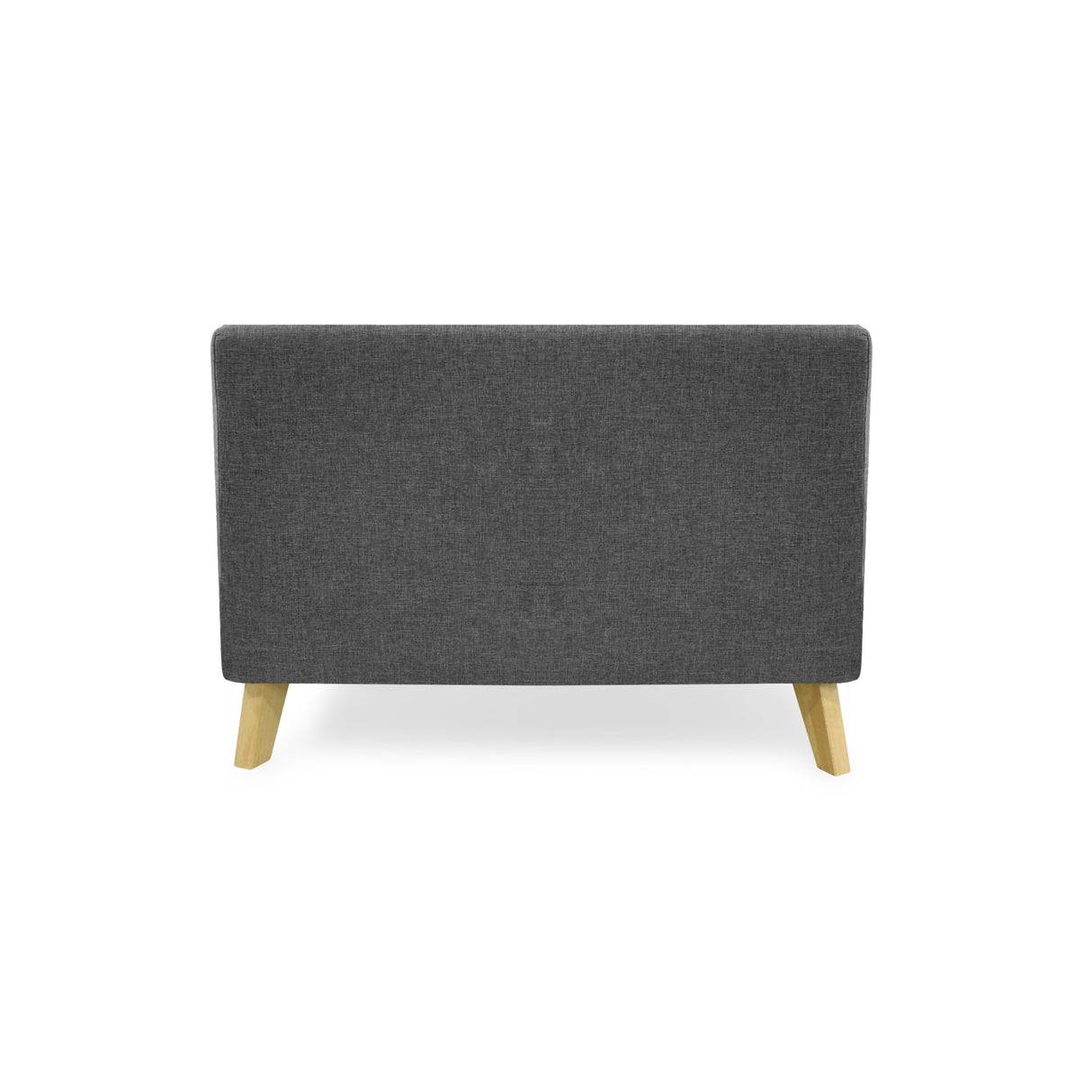 Sofá Nova Gris Duster y Matiz Natural 100x70cm de Dos Puestos sin Apoya Brazos