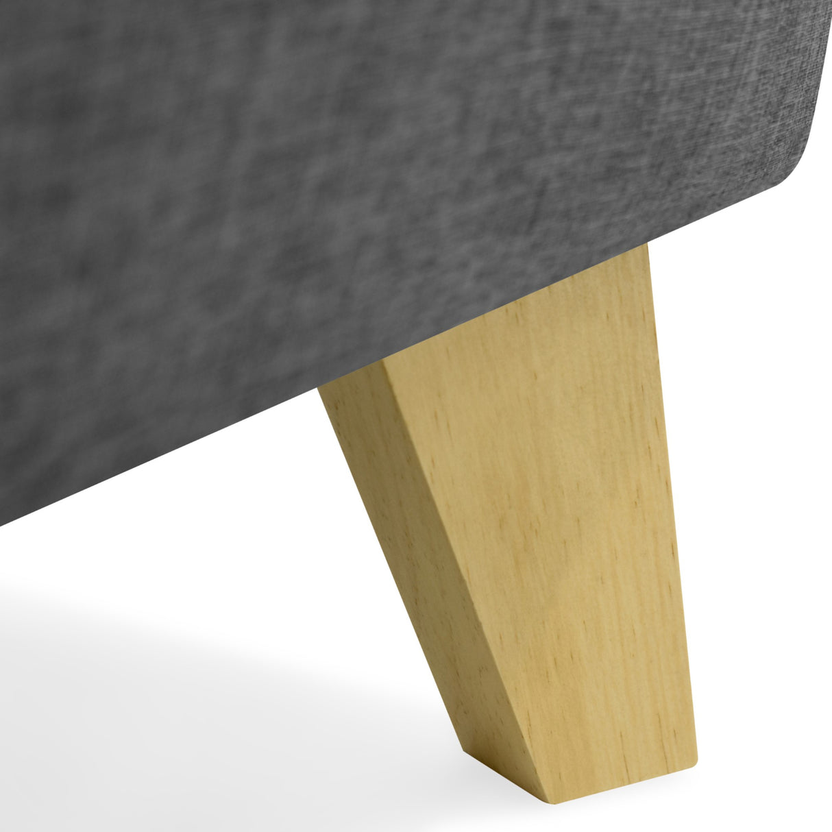 Sofá Nova Gris Duster y Matiz Natural 100x70cm de Dos Puestos sin Apoya Brazos