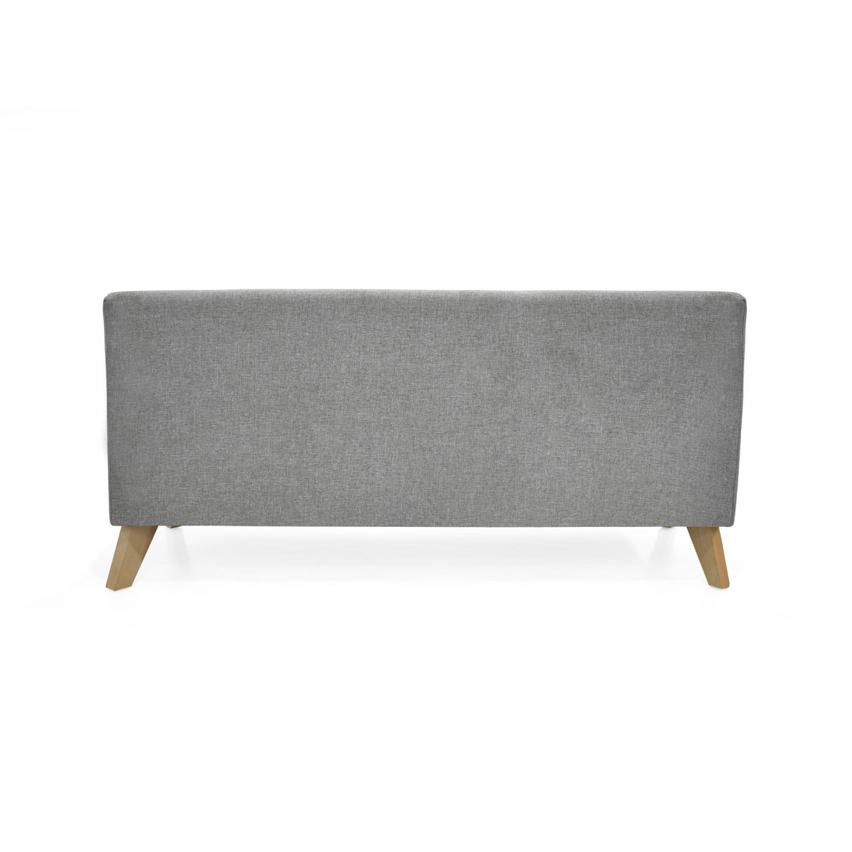 Sofá Oslo Plata Duster y Matiz Natural 150x70cm de Tres Puestos sin Apoya Brazos