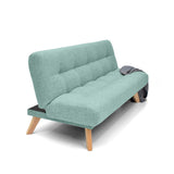 Sofá Cama Porto Aqua Dicosta y Matiz Natural 182x85cm de Tres Puestos Reclinable sin Apoya Brazos